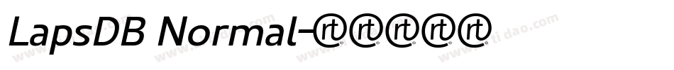 LapsDB Normal字体转换